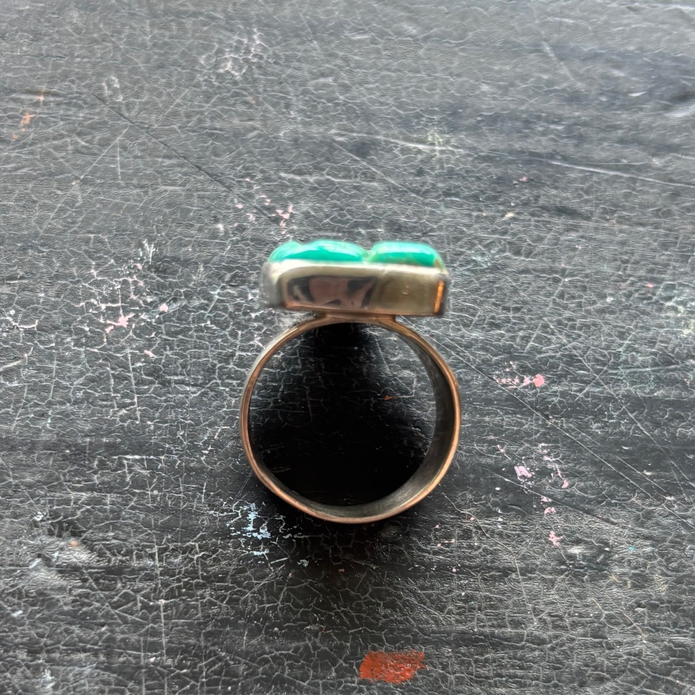 desert rose trading sterling silver and turquoise ring - Picture 6 of 8